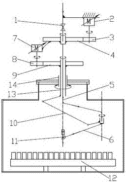 Epoxy resin vacuum pouring mechanical arm