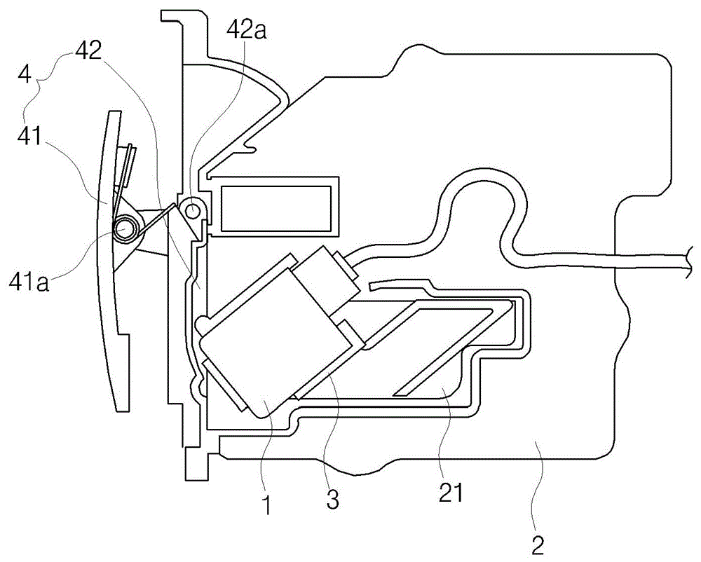 Car camera out/in device