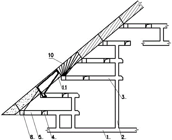 Sublevel open stoping mining chassis route ore drawing subsequent filling mining method