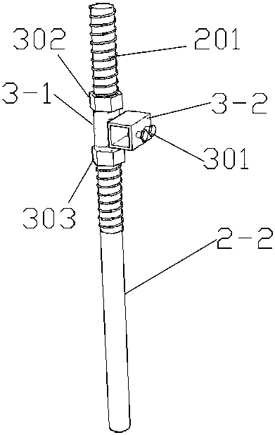 Height adjusting assembly for hedgerow pruning machine
