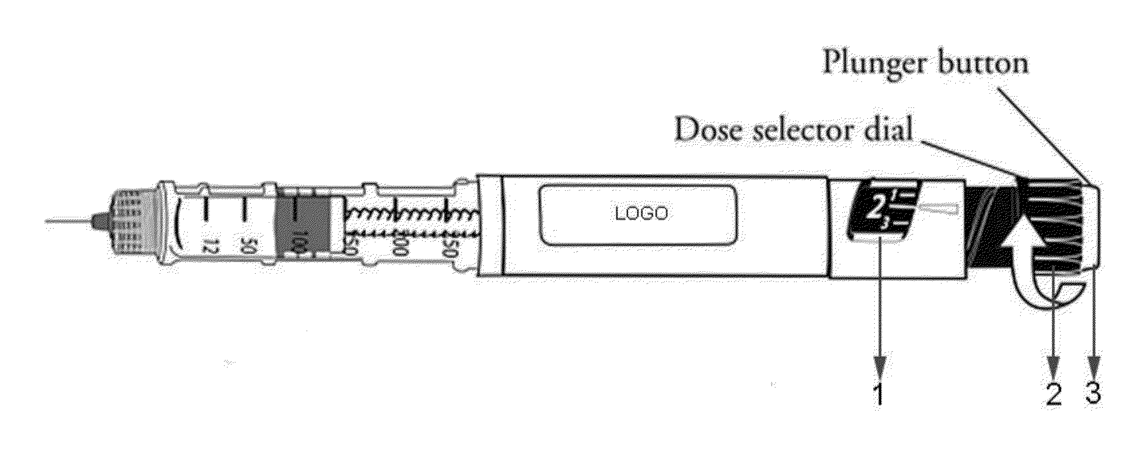 Device and method for drug dosing with administration monitoring, in particular for insulin pen integrated with smart phone apps.