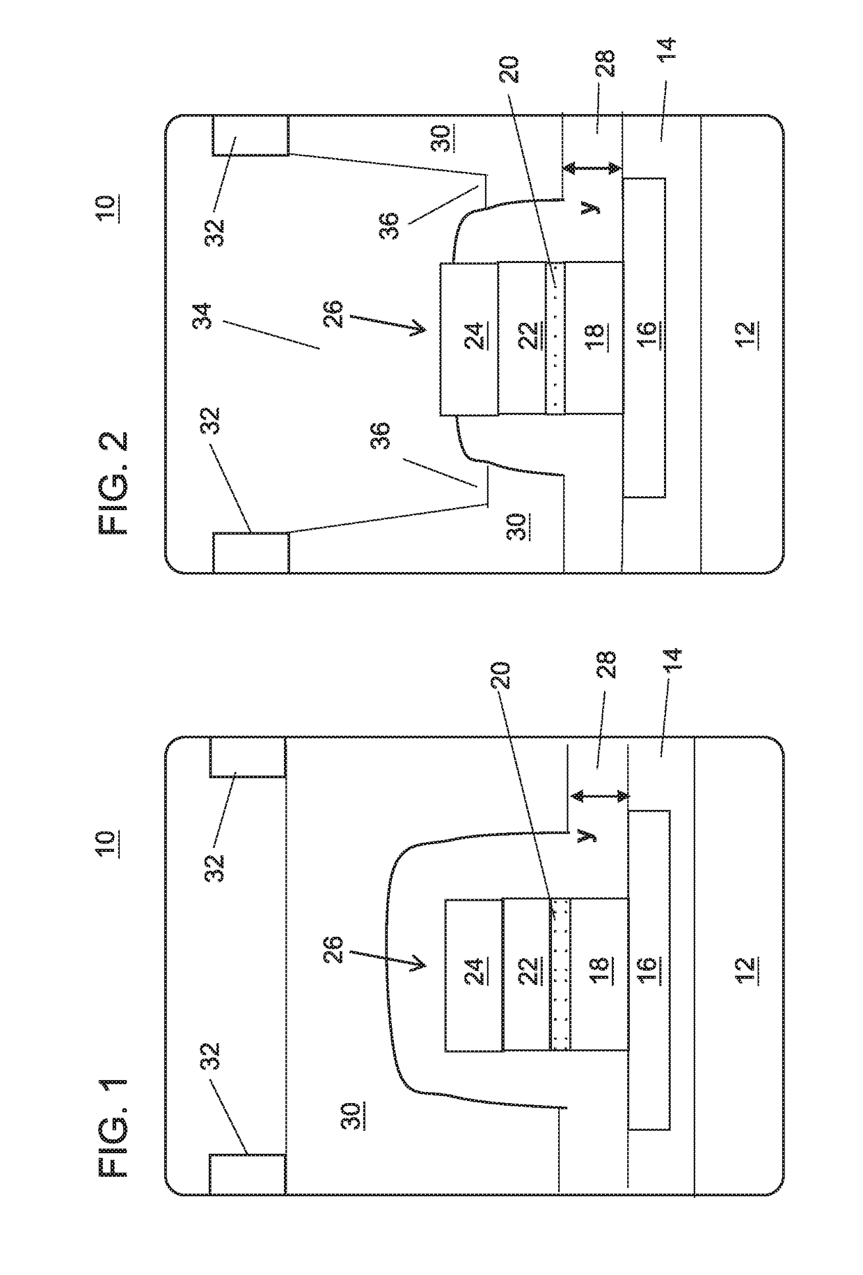 Enhanced coercivity in mtj devices by contact depth control