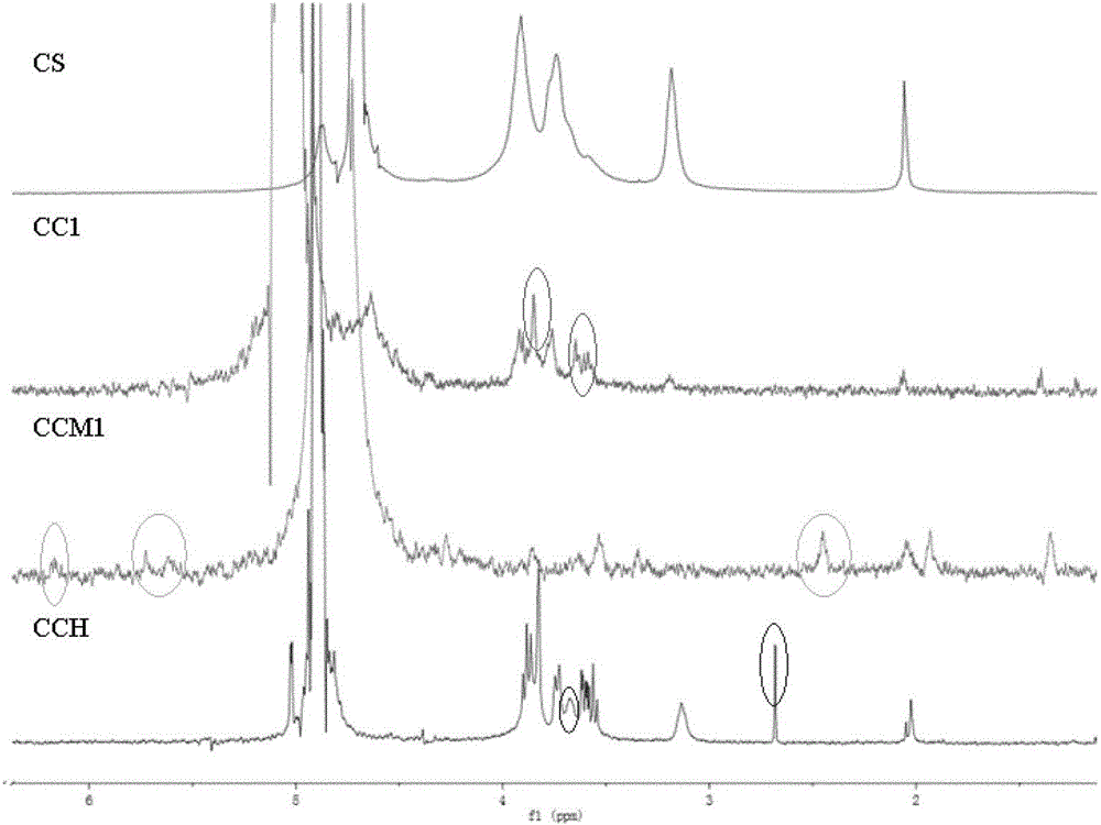 Chitosan derivative with cross-linking polymerization and containing drug ligand