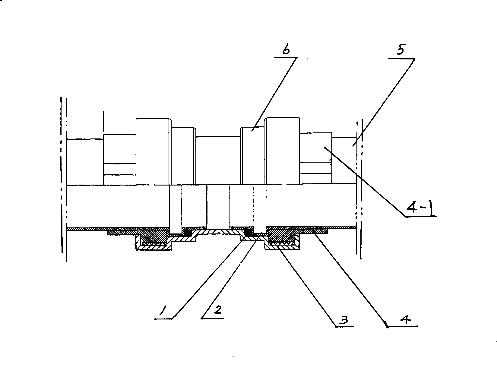 Locking notch compression type laddertron connecting pipe fitting