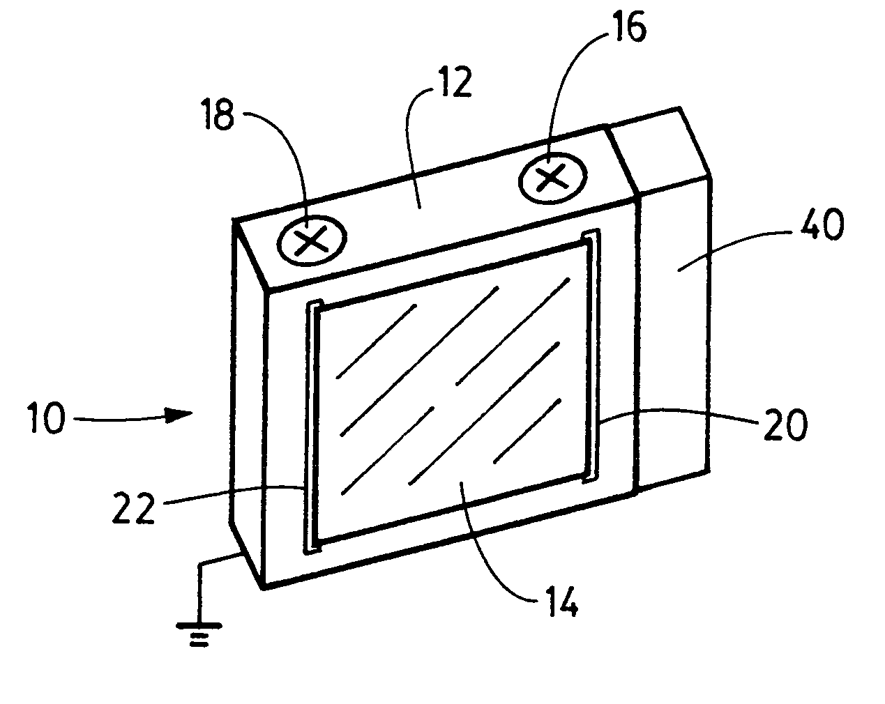 Adhesive particle shielding