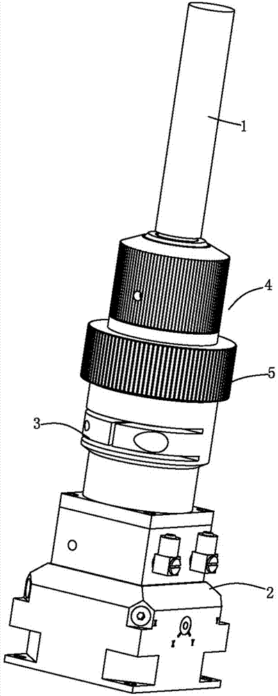 Optical fiber head assembly with collimating focal length adjusting mechanism