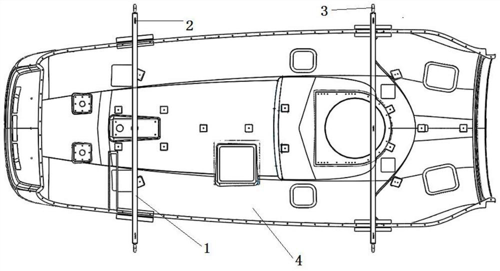 Cabin cover overturning tool and overturning method thereof