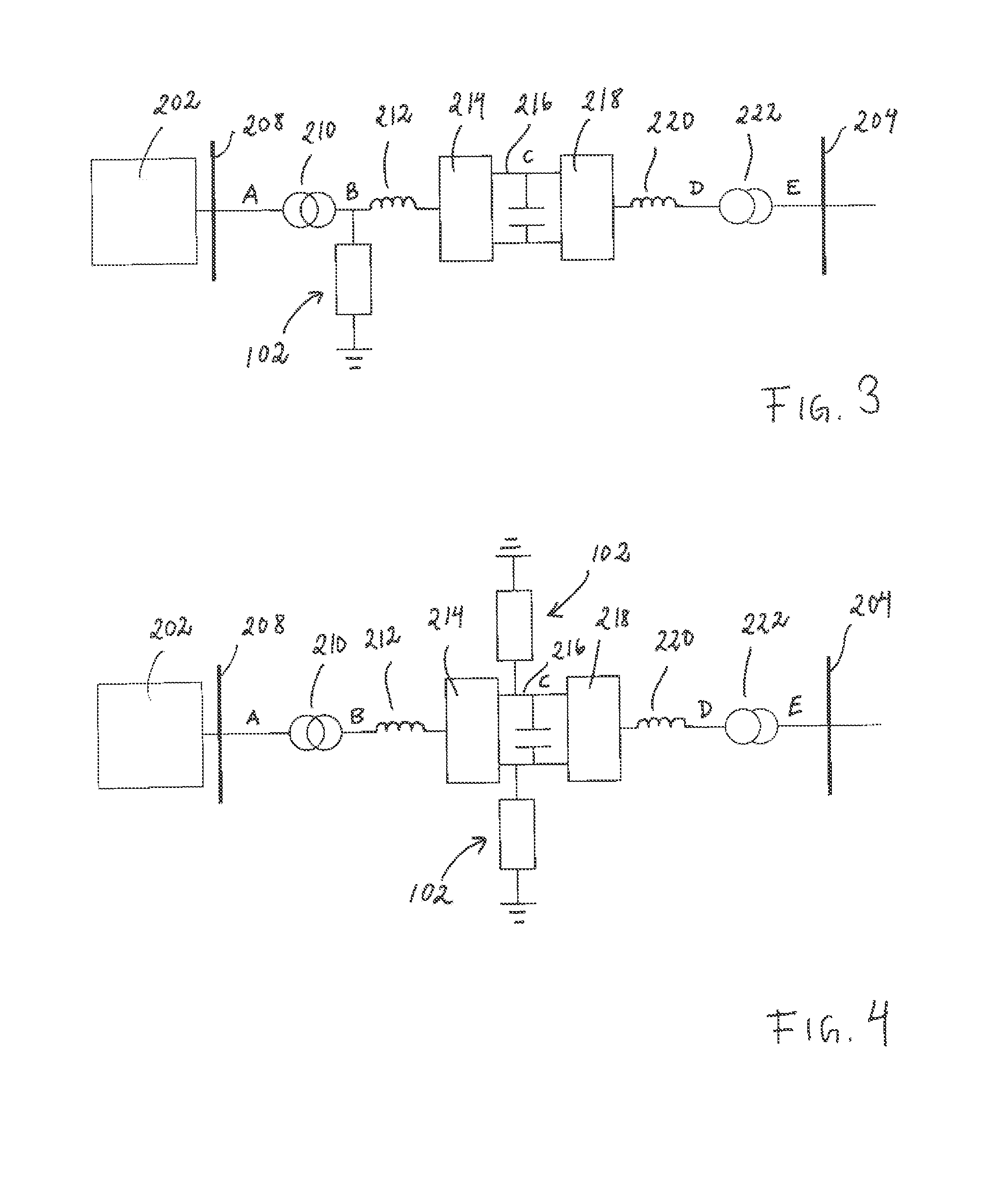 Method and a device for overvoltage protection, and an electric system with such a device