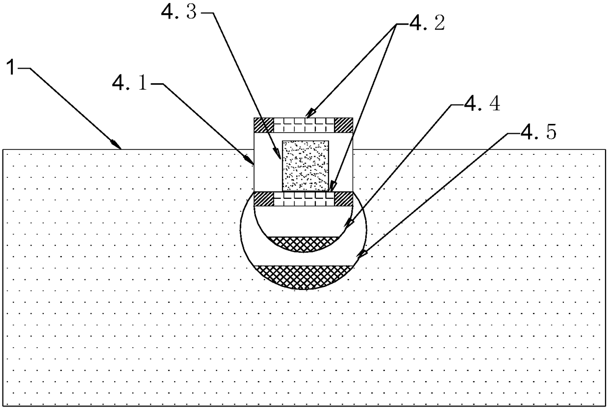 Recoverable adsorption bag for burst water pollution emergency disposal