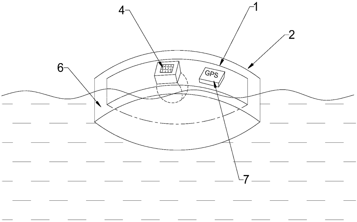 Recoverable adsorption bag for burst water pollution emergency disposal