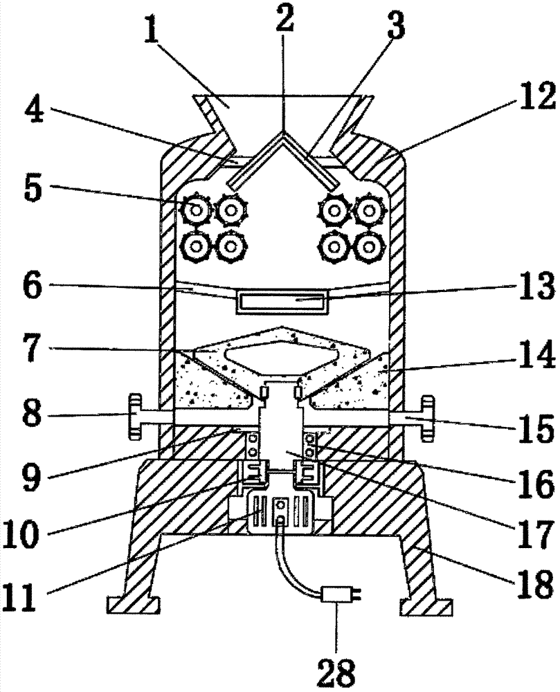 Highland barley kernel smashing machining device