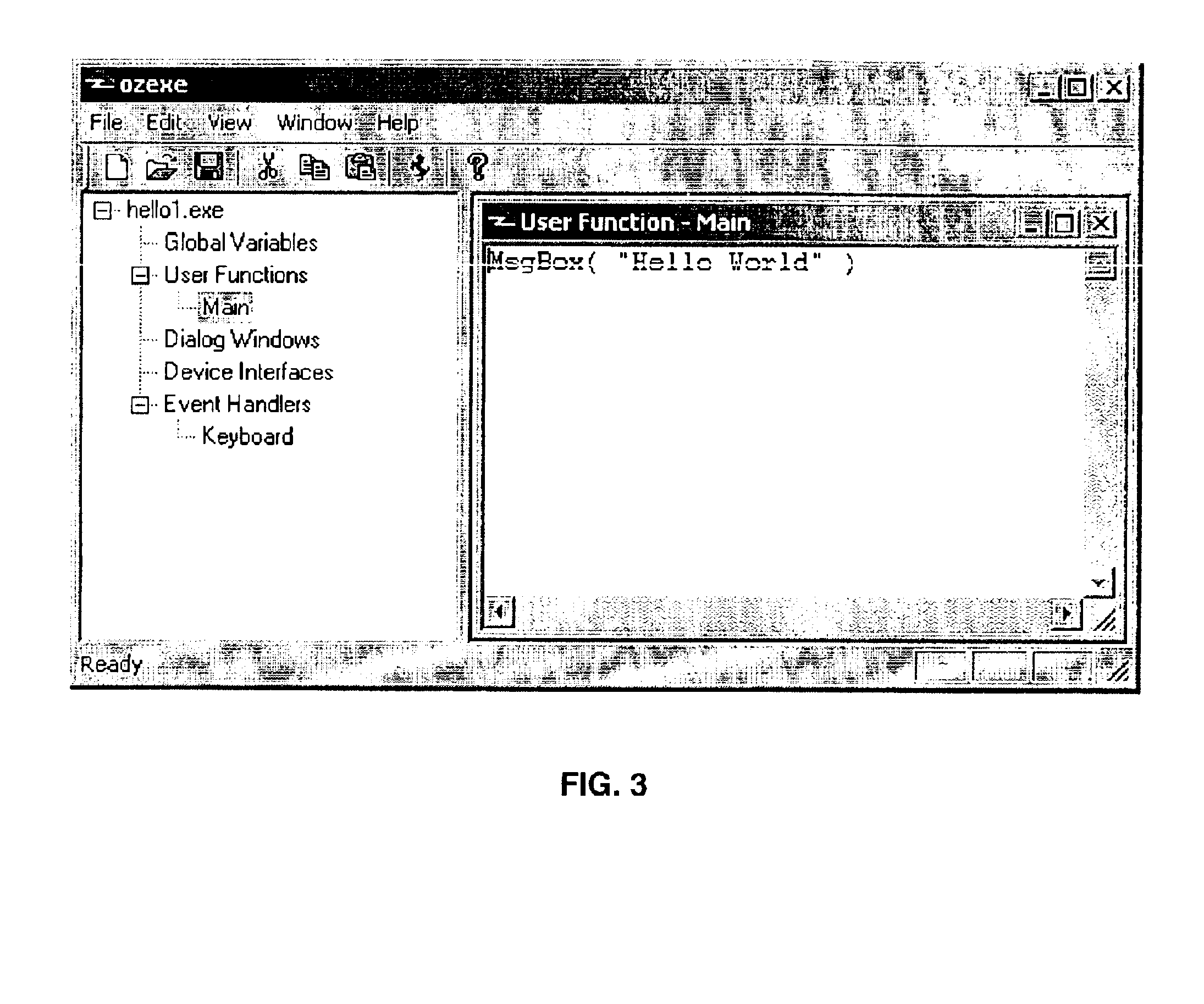 Software development system for editable executables