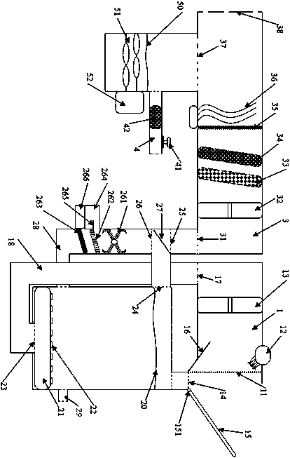 Floccule-preventing gas purifying device