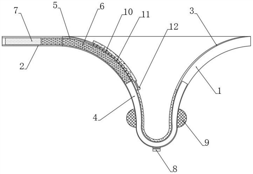 Floating trend type oil surface adsorption device