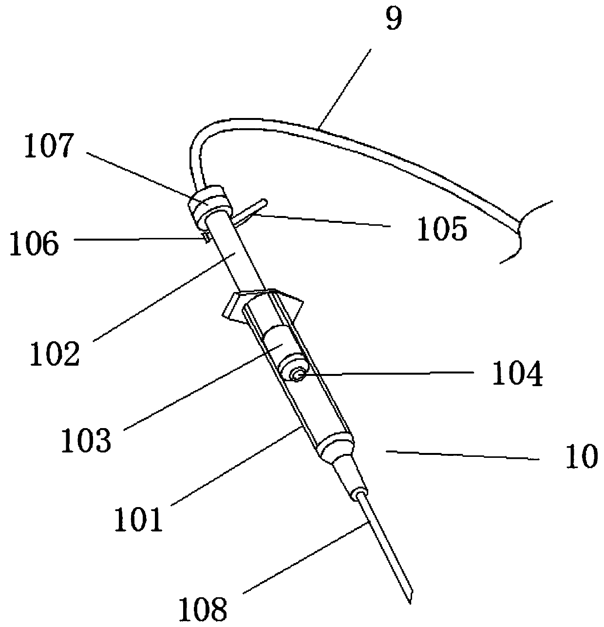 Concentration adjustable-type anesthesia outfit for anesthesiology department