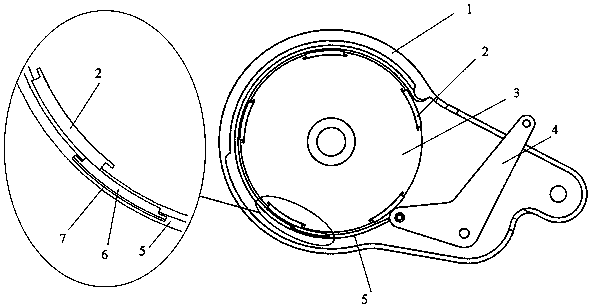 Vehicle band brake device with friction power generation function