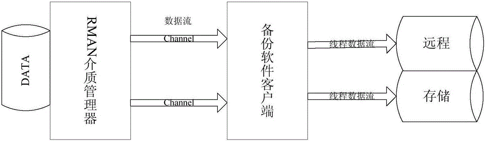 Oracle multichannel parallel backup and recovery method