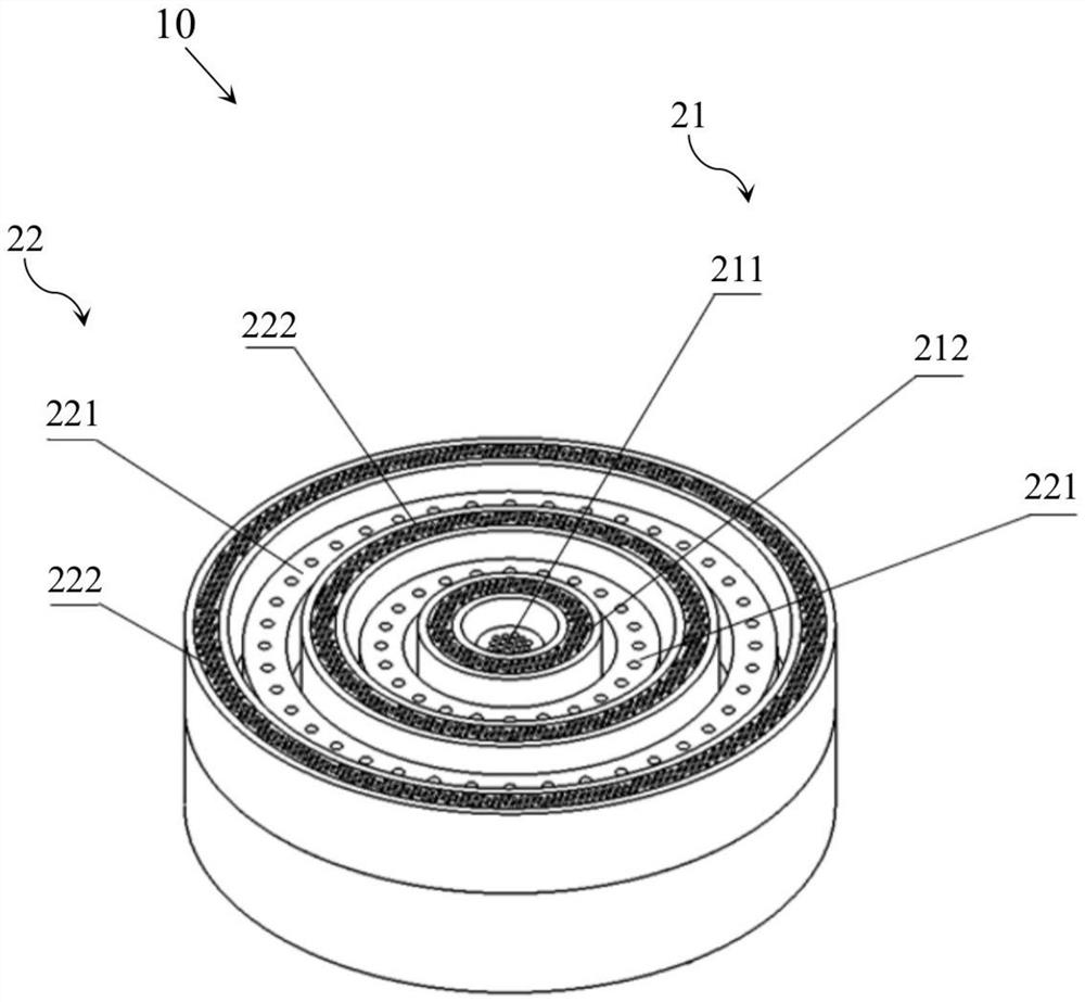 Burner fire cover, burner and gas stove