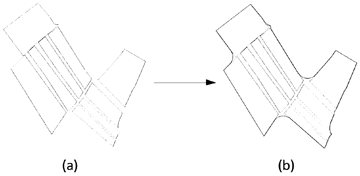 Minimum closed loop automatic forming method applied to disconnected pattern spots