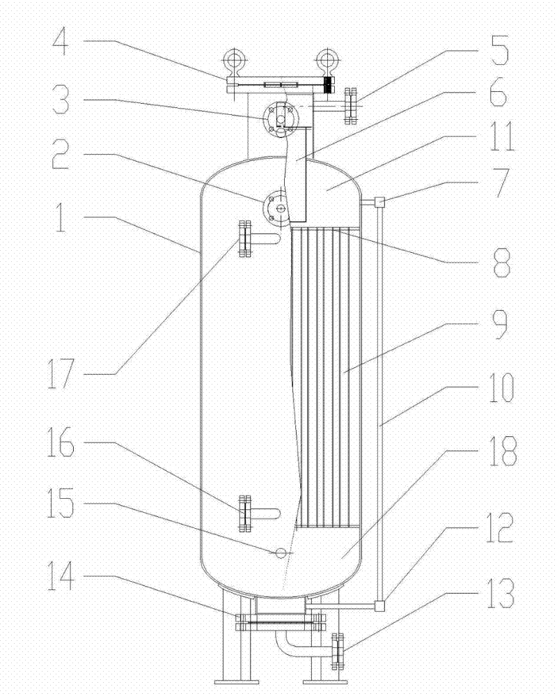 Gas tourill used for processing garbage