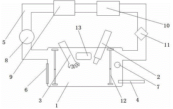 Circulating blowing type electric welding work case for pipeline operation