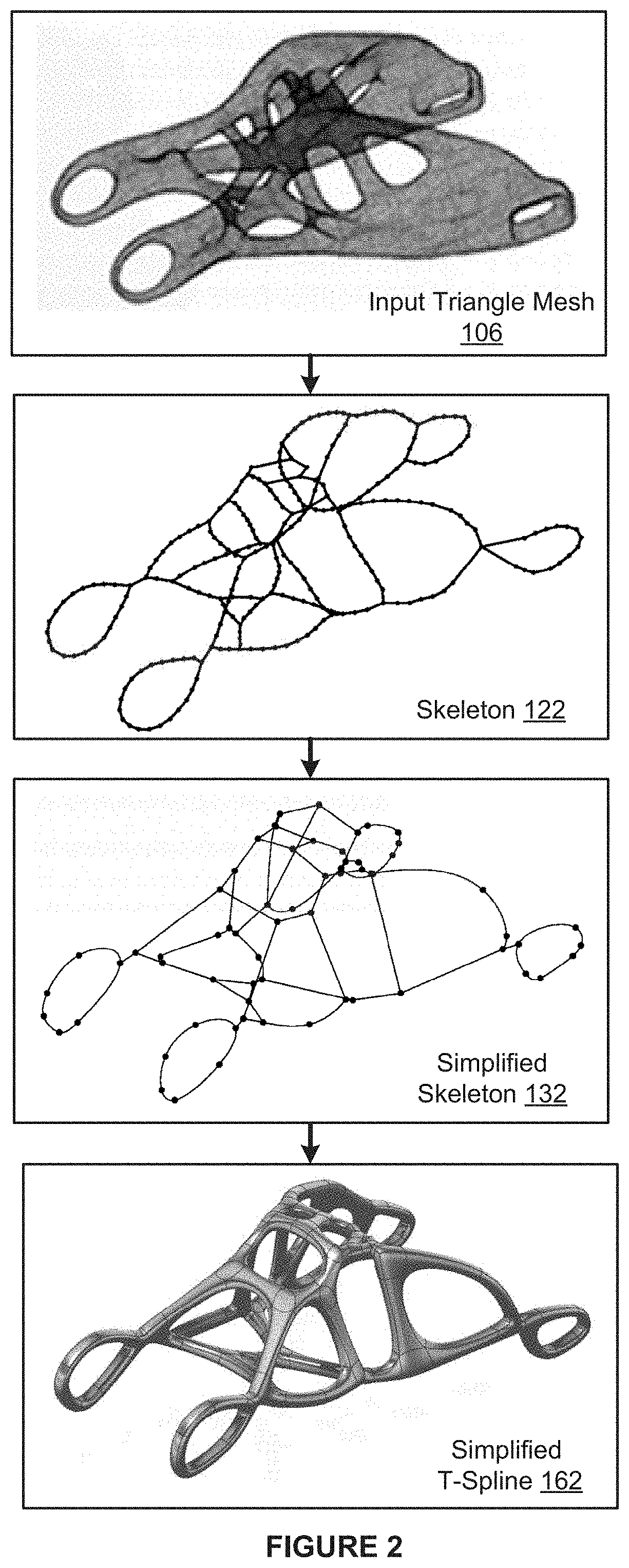 Techniques for generating stylized quad-meshes from tri-meshes