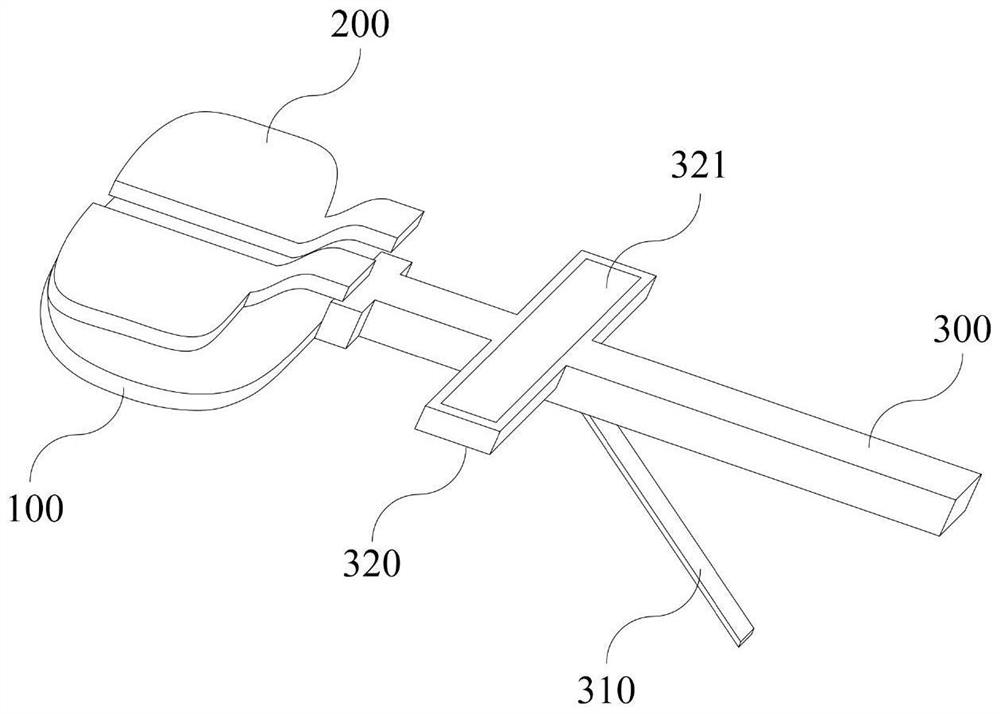 Knee joint gap balance measuring device for total knee arthroplasty