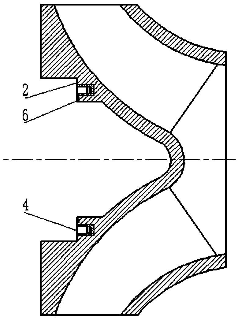 Split impeller for large single-shell slurry pump