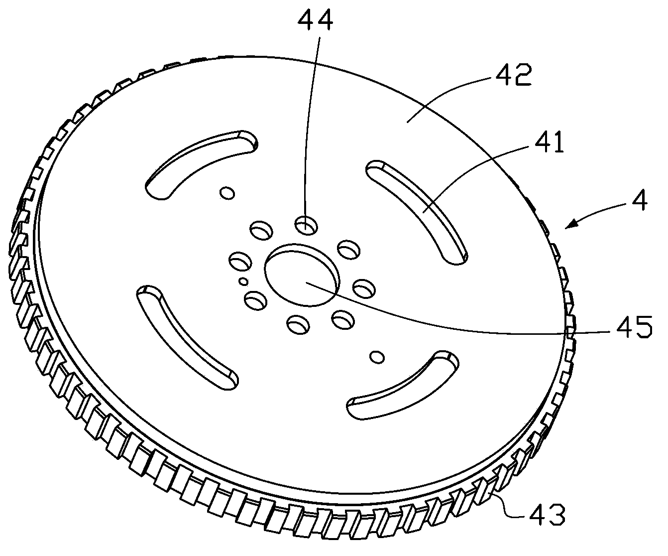 Variable inertia flywheel structure