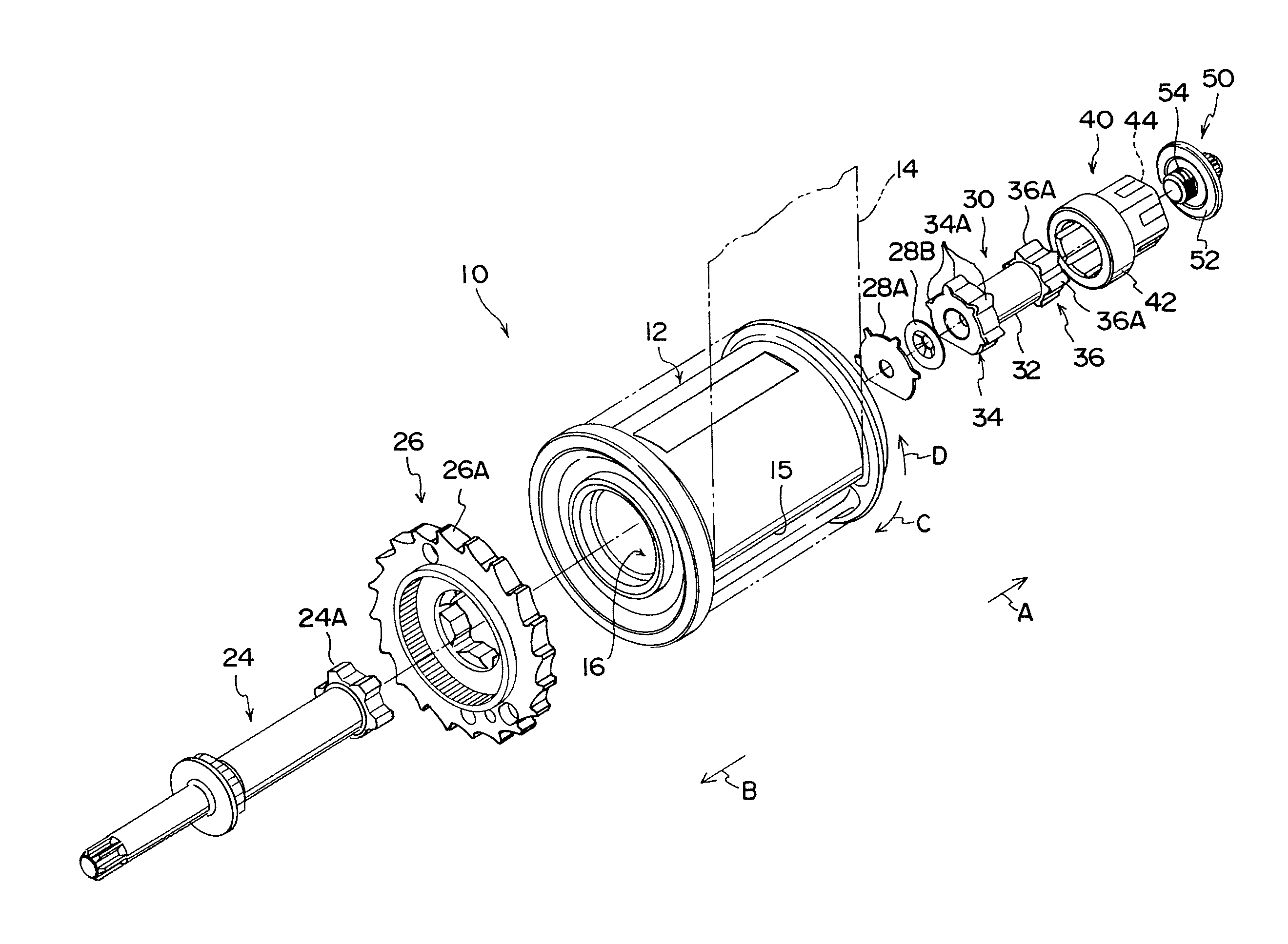 Webbing take-up device