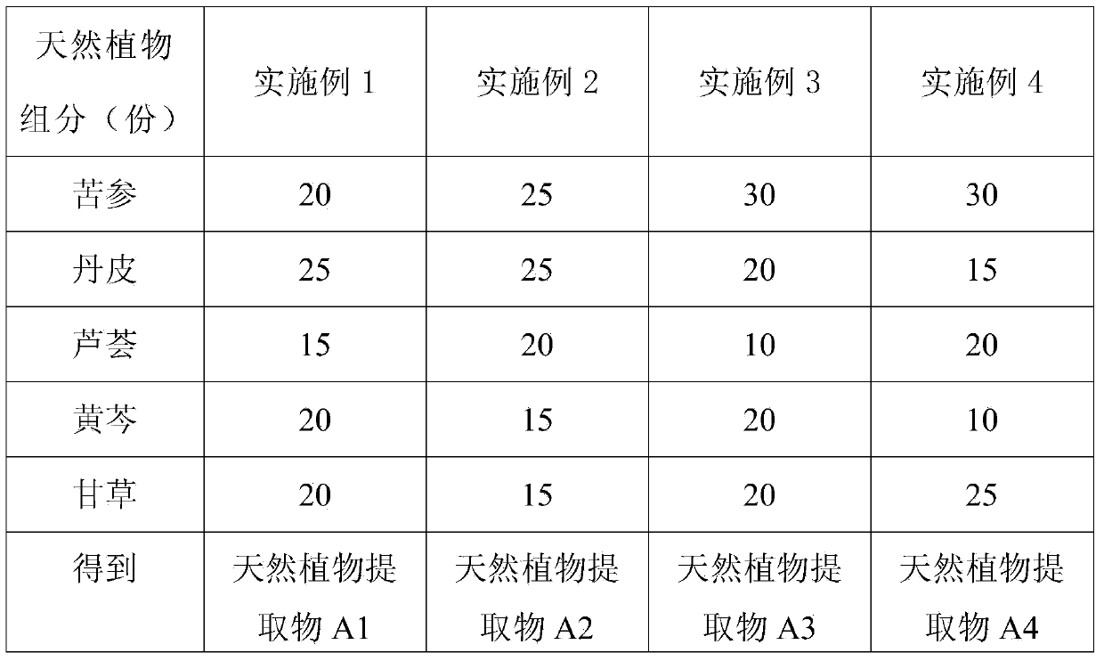 Plant compound gel for treating acne and preparation method thereof