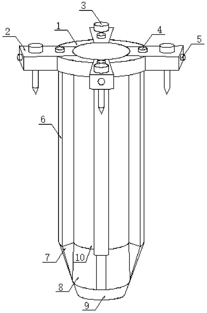 Pile casing device for brine stratum mucky soil cast-in-place pile construction