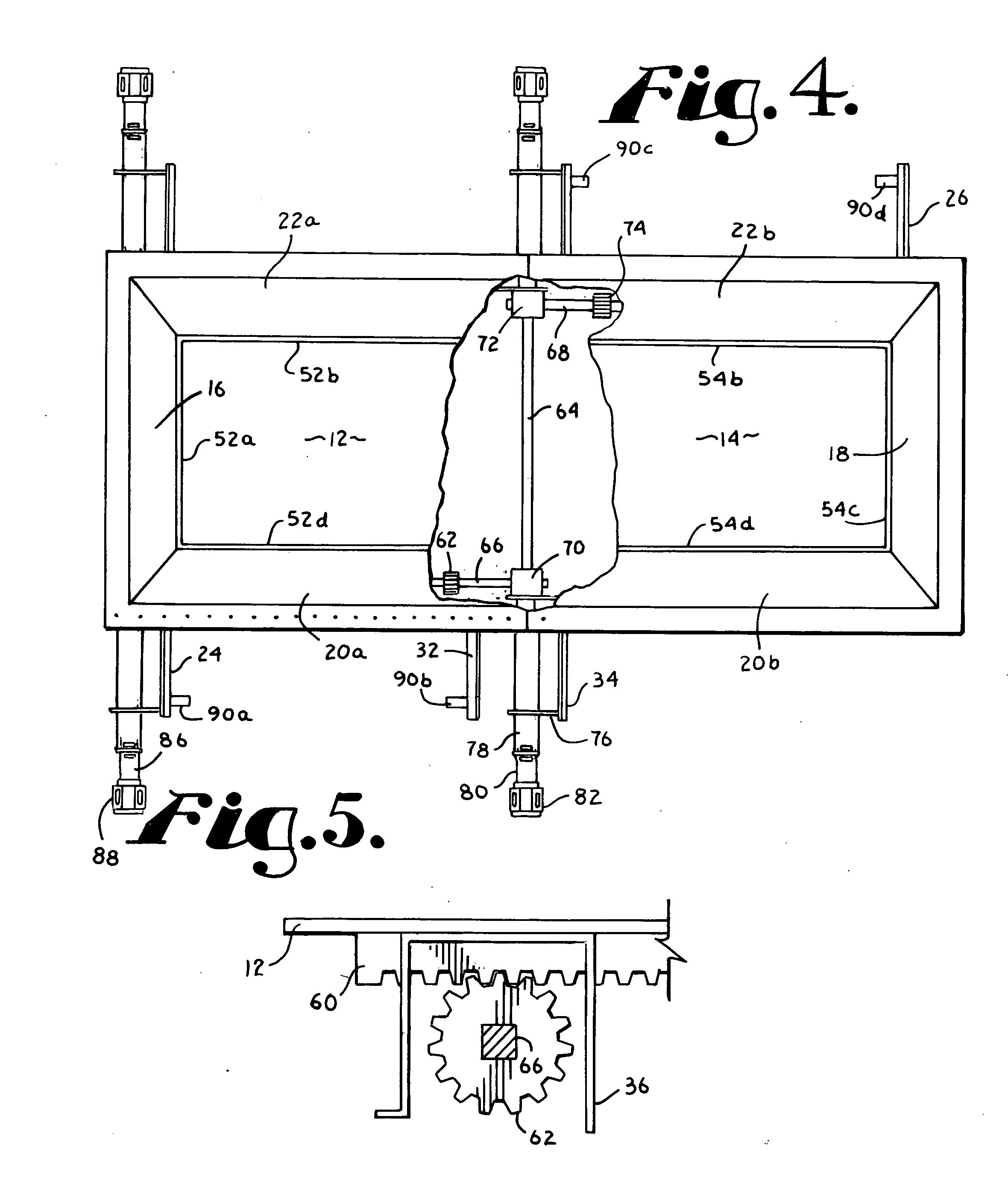 Hopper Car Gate with a Laterally Opening Door