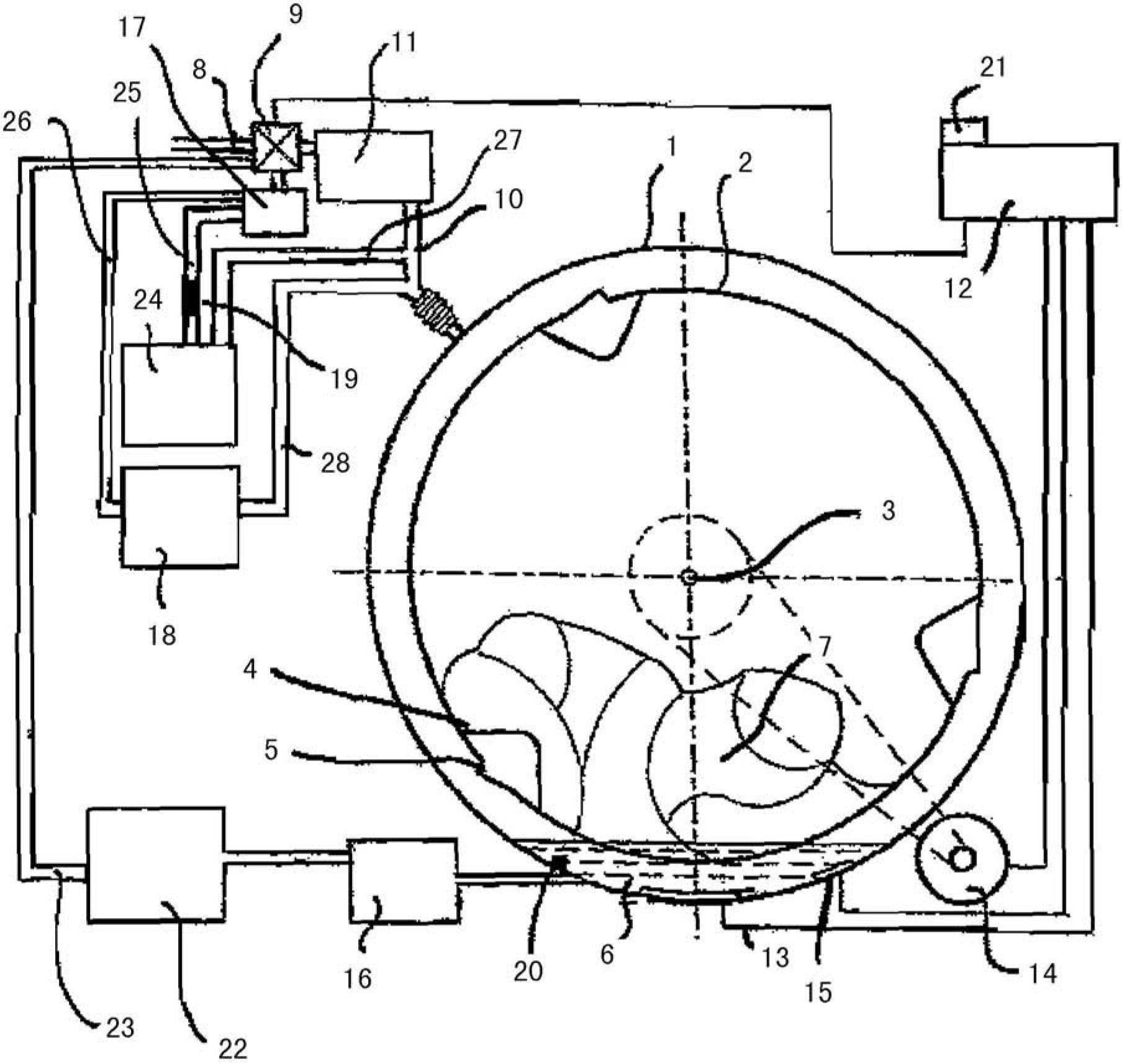 Washing machine having a desalination device