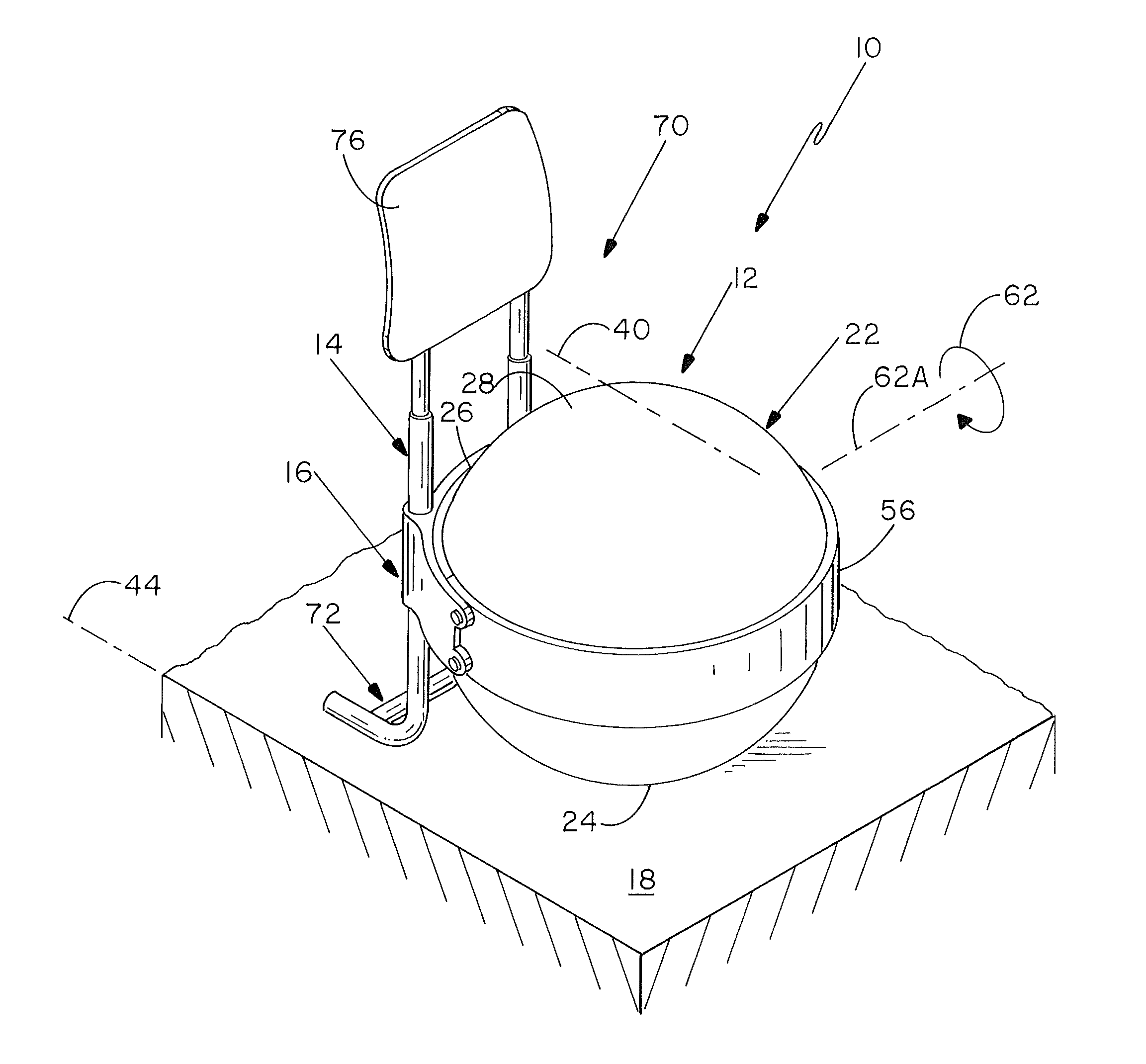 Chair with multiple pivot axes