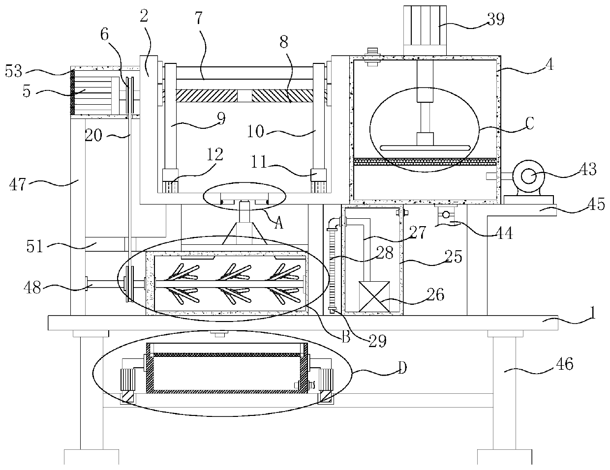 Leftover material clearing and recycling device for cloth machining