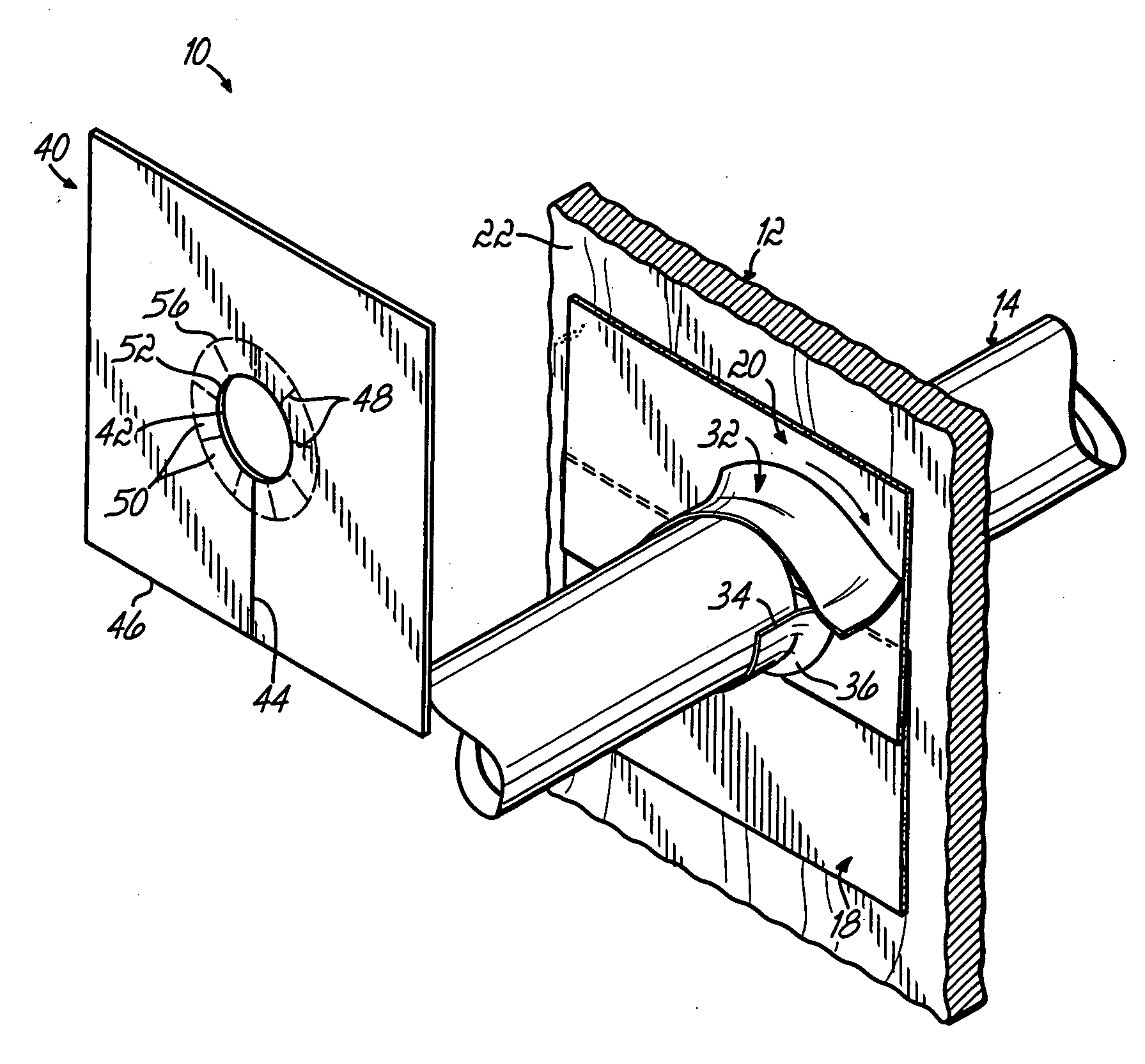 Flashing kit for wall penetrations