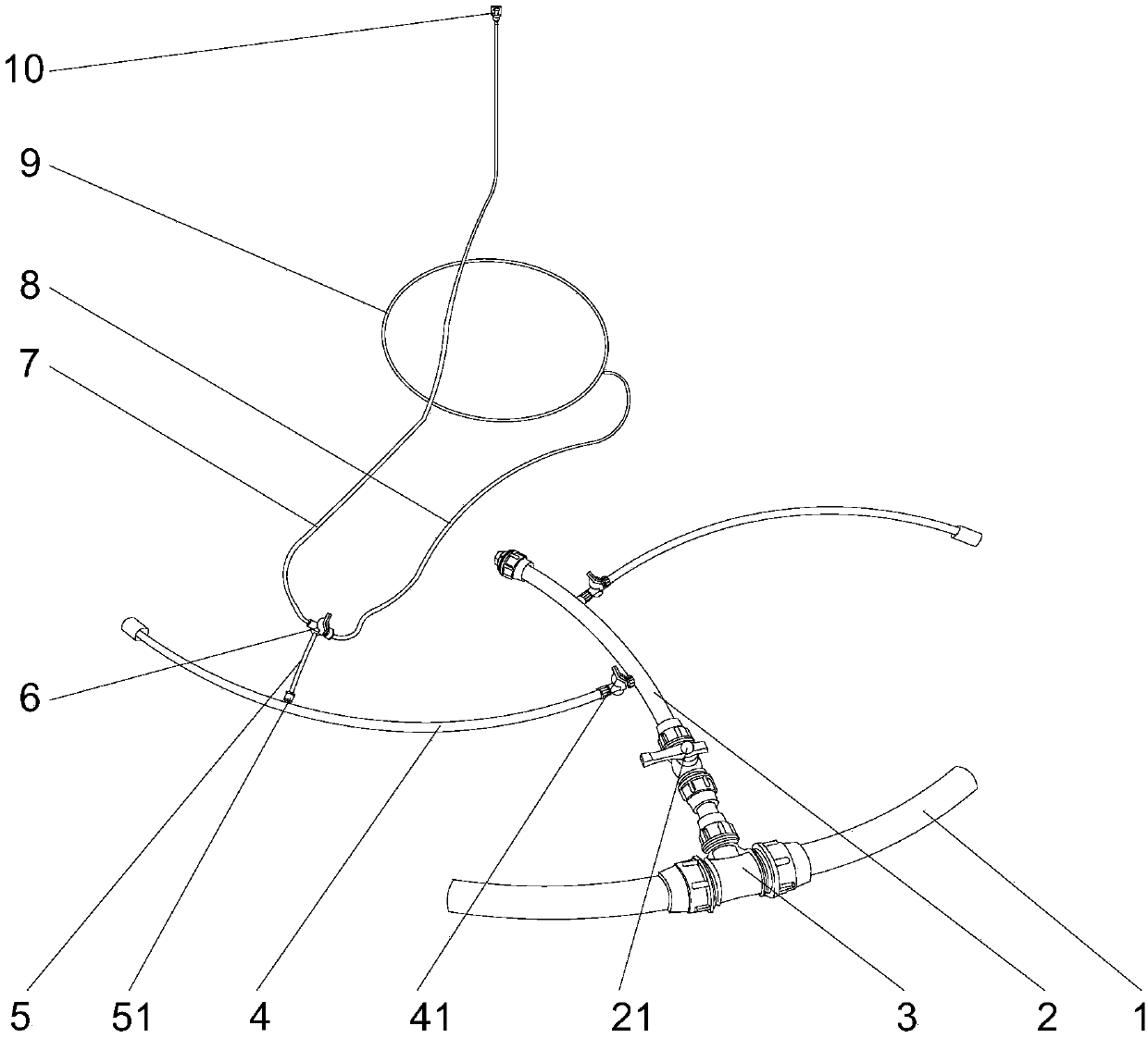 Mountain orchard multifunctional three-dimensional irrigation system