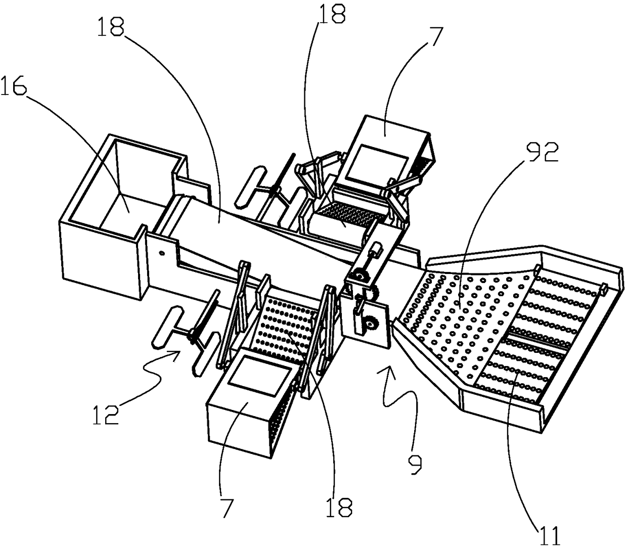 String bag collecting device and water garbage recycling robot