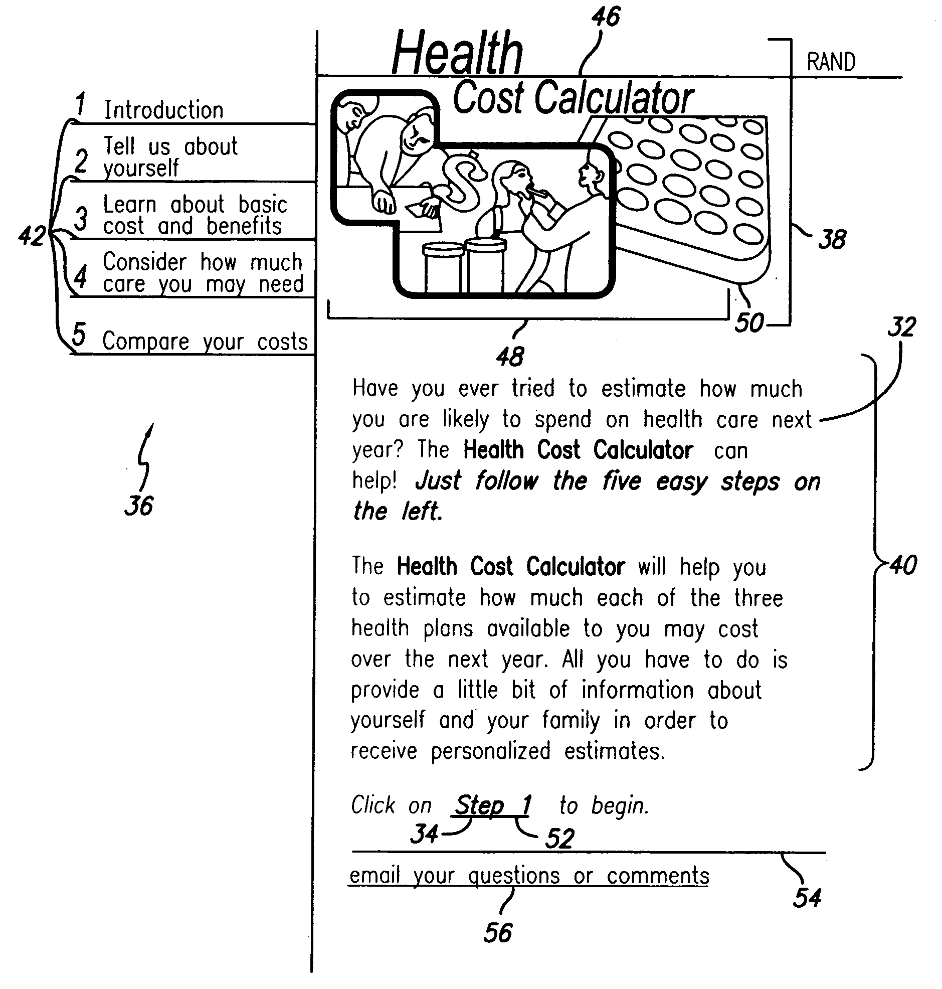 Health cost calculator/flexible spending account calculator