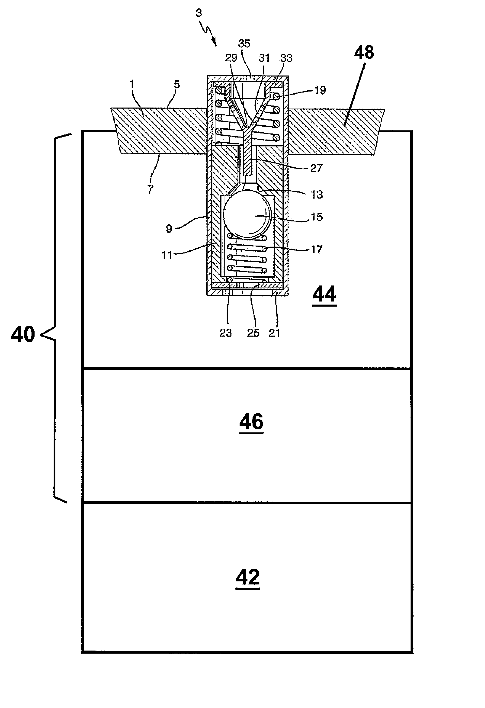 Hydraulic power steering system with charging valve and air cushion in the tank