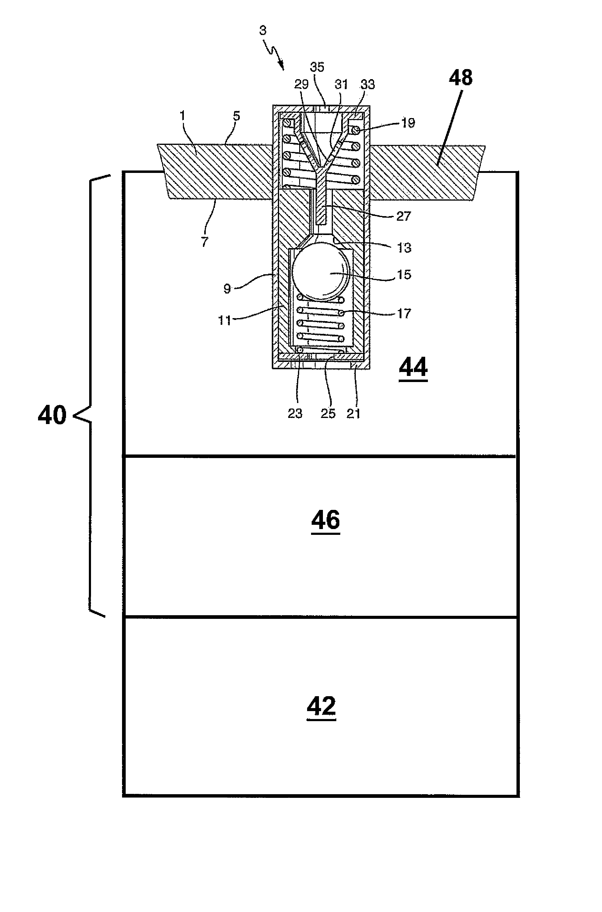 Hydraulic power steering system with charging valve and air cushion in the tank