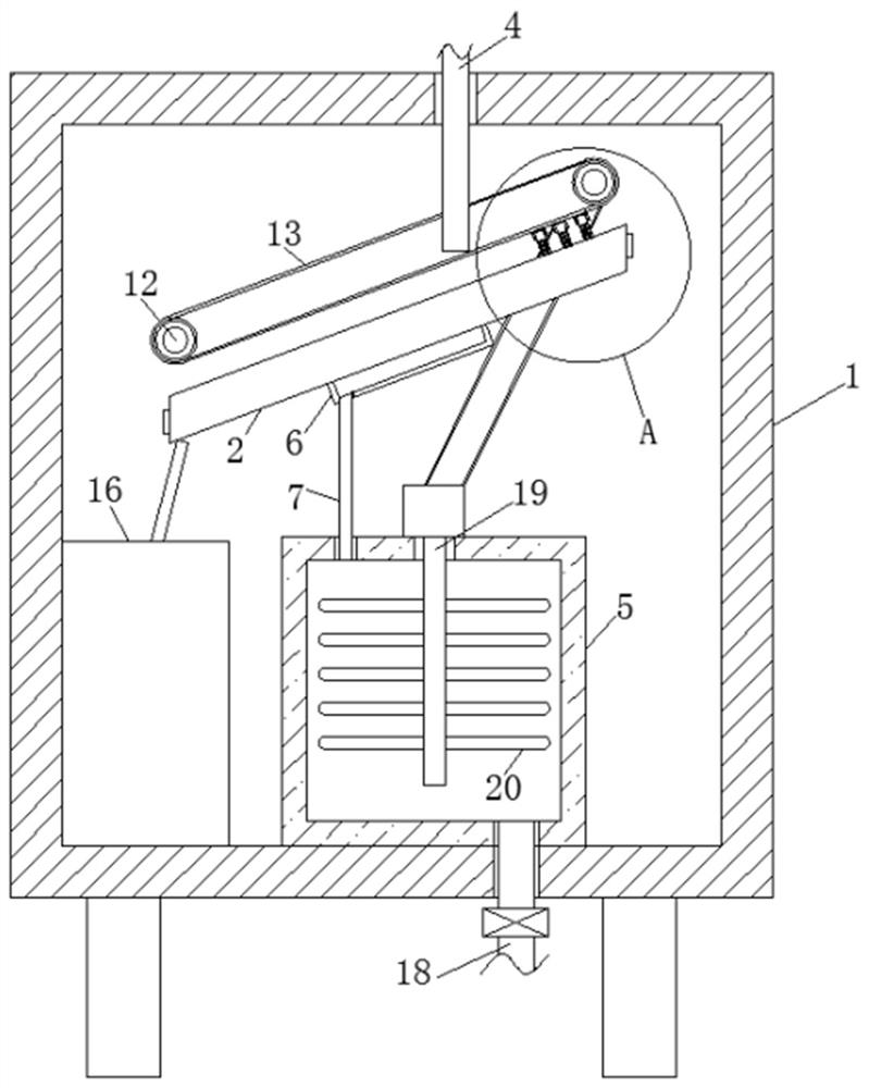 Filtering device for synthesizing ethyl acetate