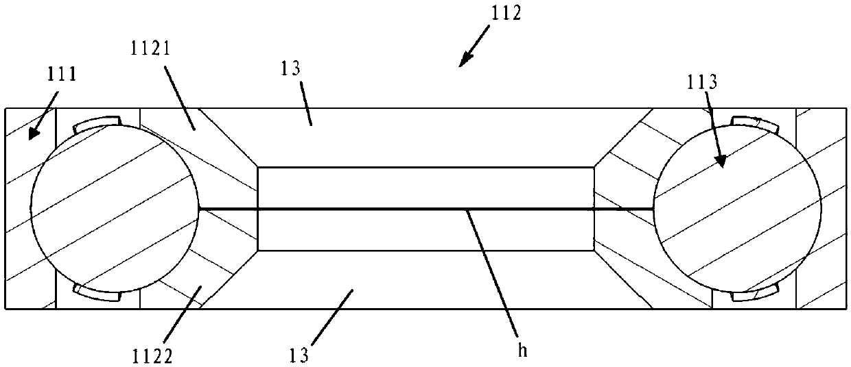 Rotating component and steering engine connecting mechanism