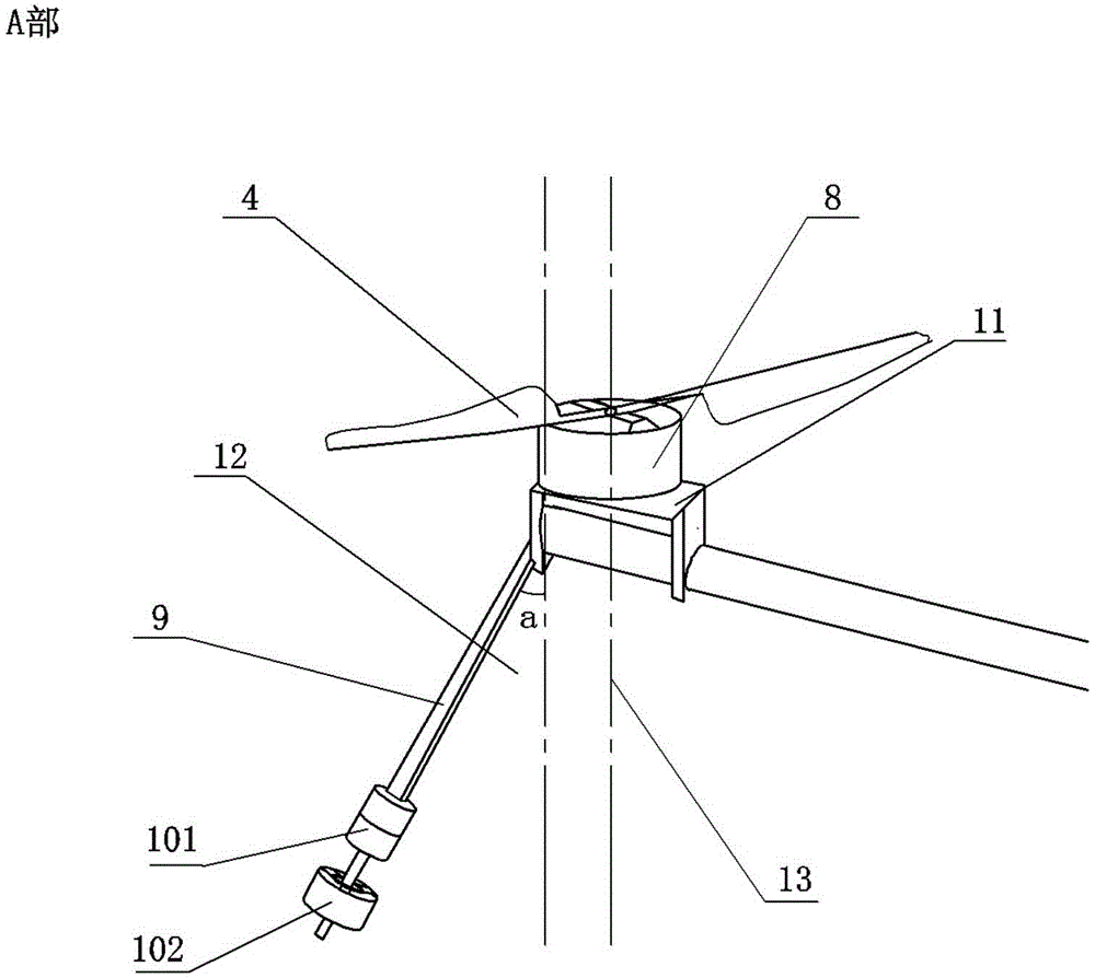 Upward-anticyclone UAV (unmanned aerial vehicle) pesticide sprayer