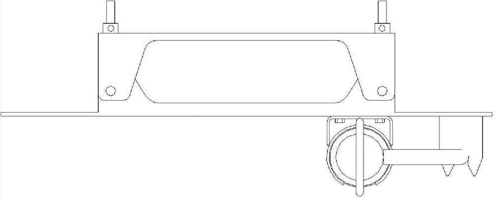 Device for remotely-operated vehicle (ROV) to quickly mount and replace sensor on deepwater platform anchor chain underwater