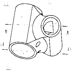 Connection device for composite nodes and assembly method of connection device