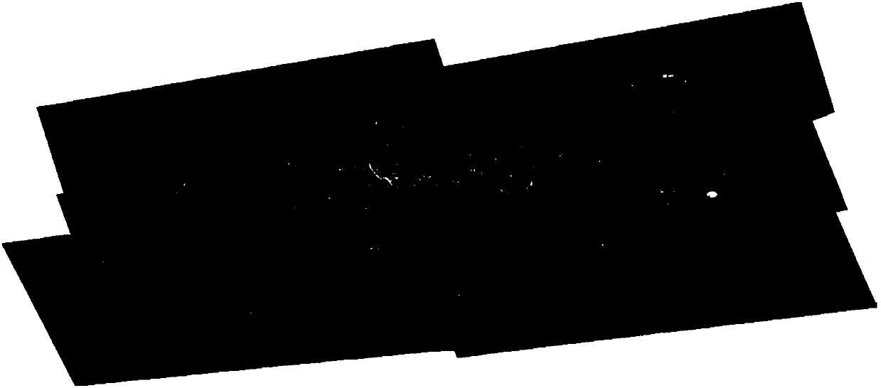 Quick splicing method for large-area-array submeter-level night scene remote sensing image