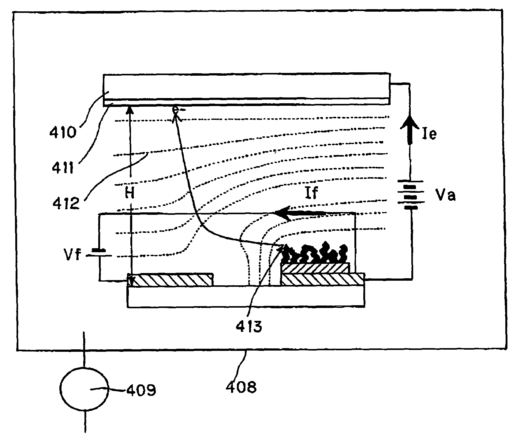 Method of manufacturing an electron emitting device with carbon nanotubes