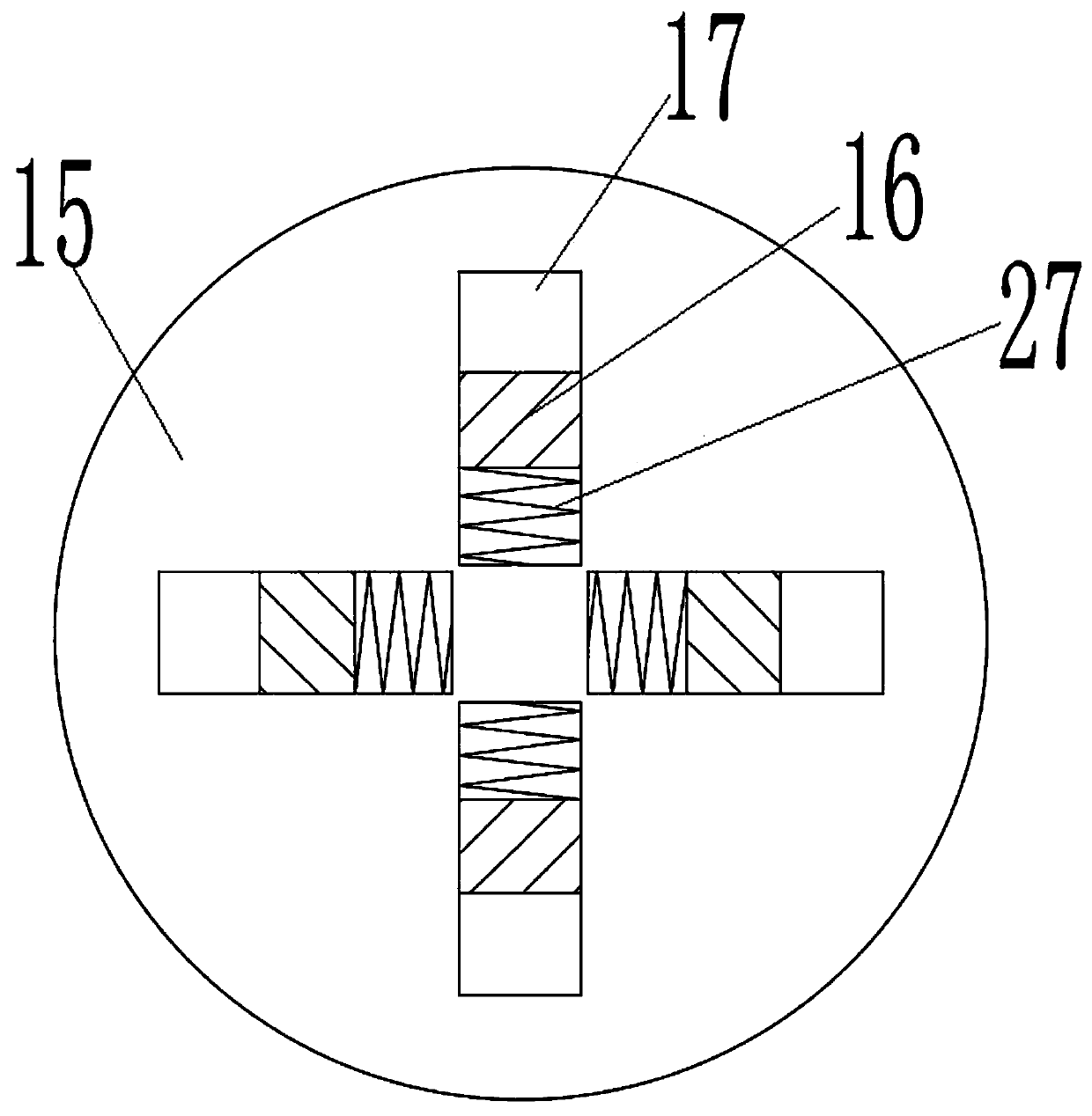 Honing machine grinding head driving mechanism